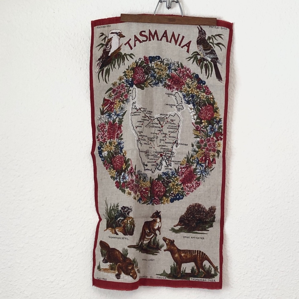 Tasmania tapestry / tea towel